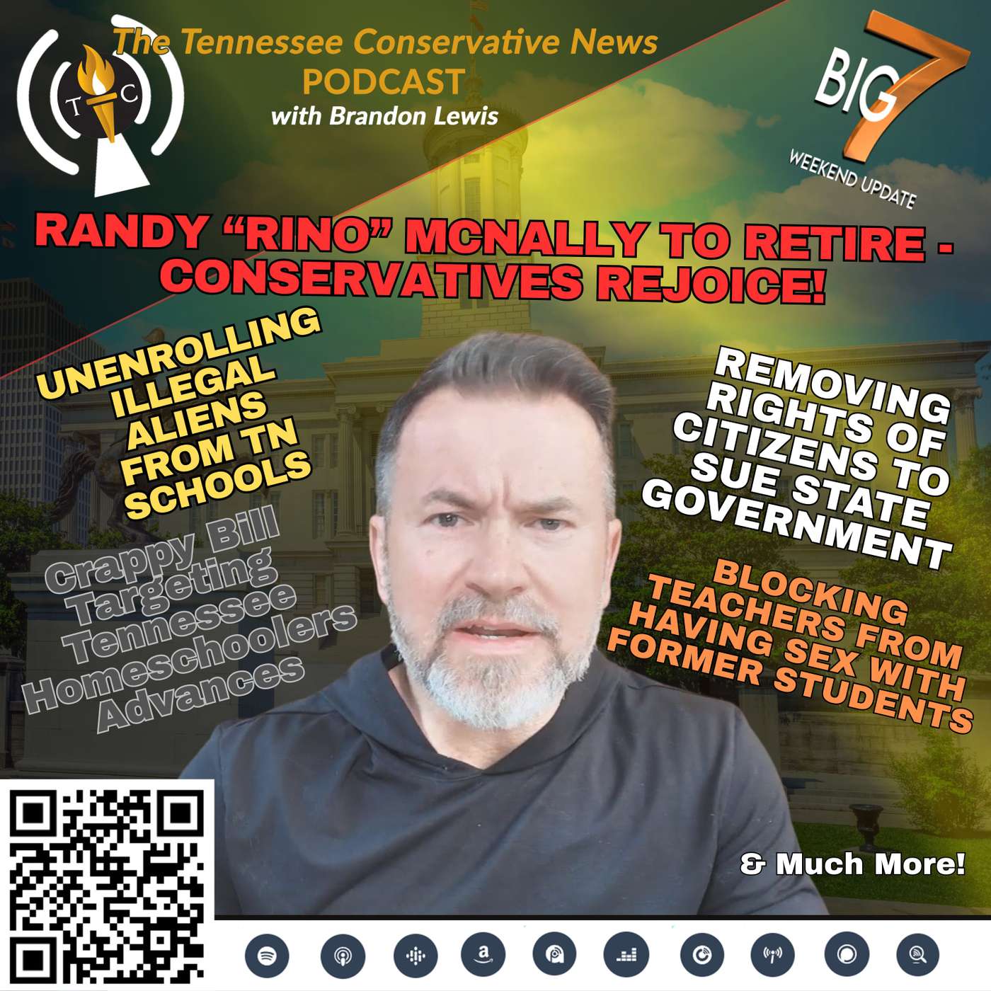 Conservatives Rejoice! - Randy “RINO” McNally to Retire 🏫Unenrolling Illegal Aliens from Schools 💩Crappy Bill Targeting TN Homeschoolers Advances