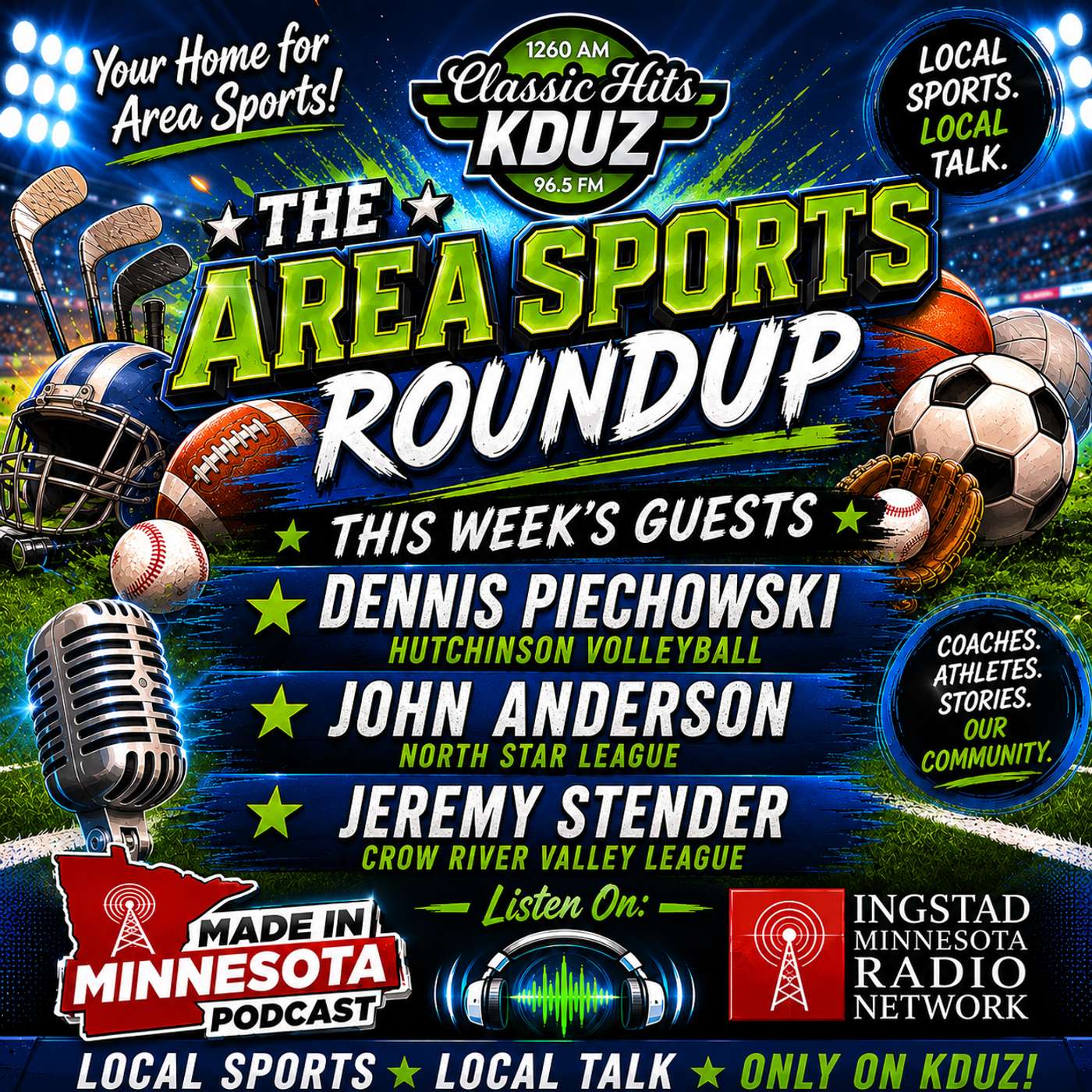AREA SPORTS ROUNDUP: JOHN ANDERSON AND JEREMY STENDER