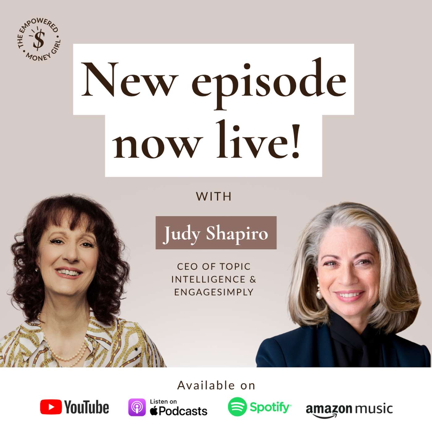 SE01EP47 - Navigating the Tech Landscape as a Woman: Empowering Women in Marketing | Judy Shapiro episode artwork