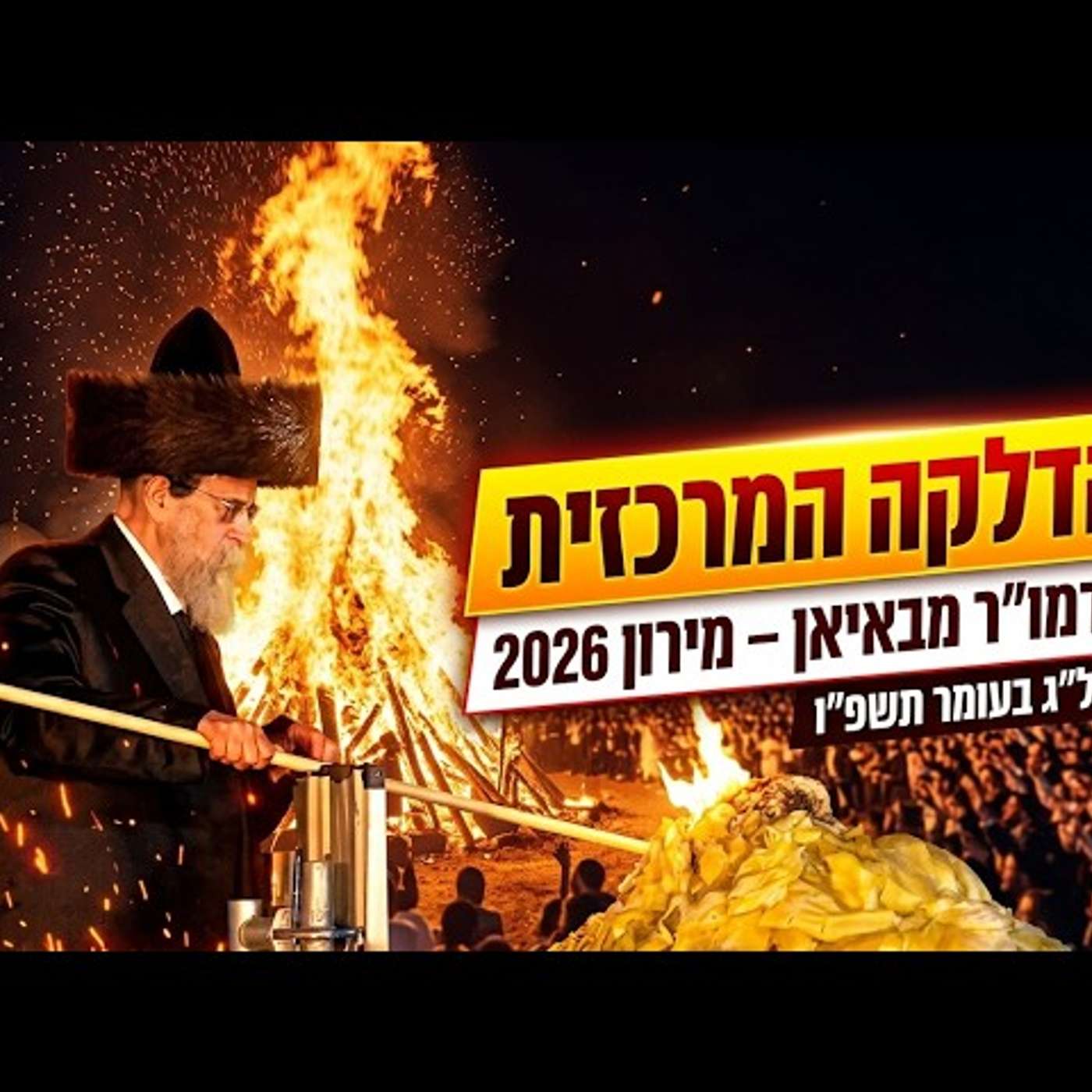 🔥 ההדלקה המרכזית במירון – האדמו"ר מבאיאן בשידור חי | Lag BaOmer 2026 LIVE | עלונימייל