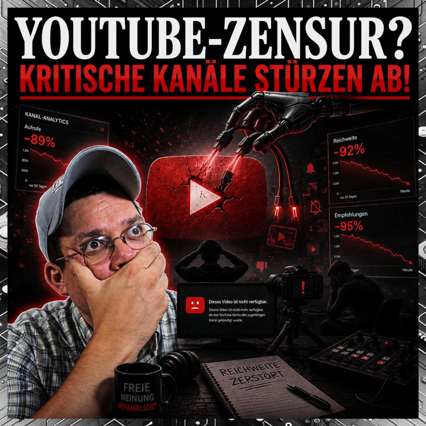 Youtube-Zensur? Kritische Kanäle stürzen ab! episode artwork