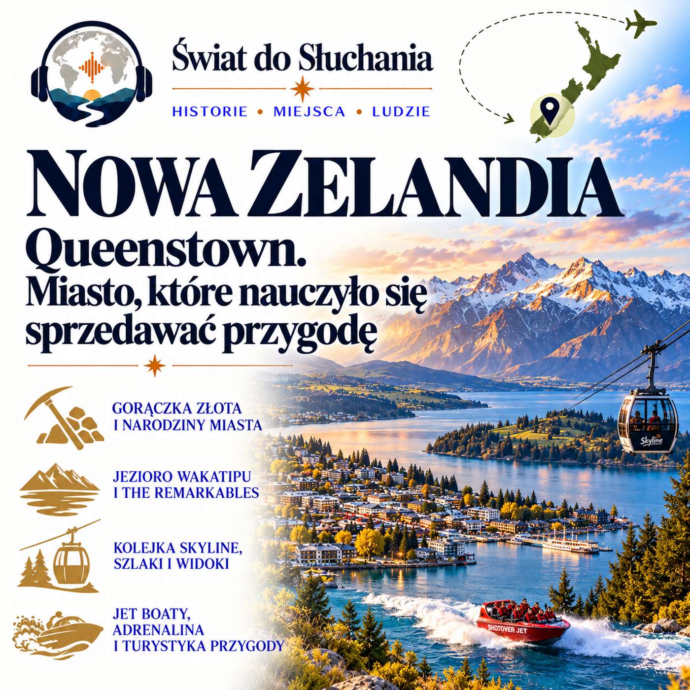 Nowa Zelandia - Queenstown. Miasto, które nauczyło się sprzedawać przygodę. episode artwork