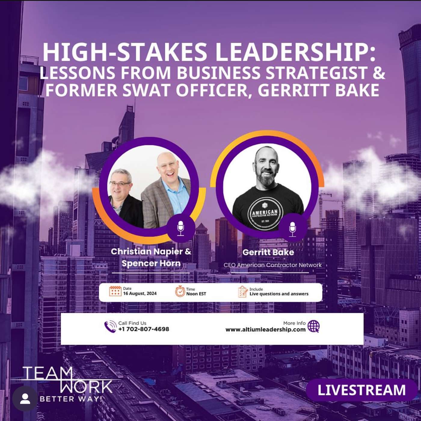 High-Stakes Leadership: Lessons from High-Pressure Roles episode artwork