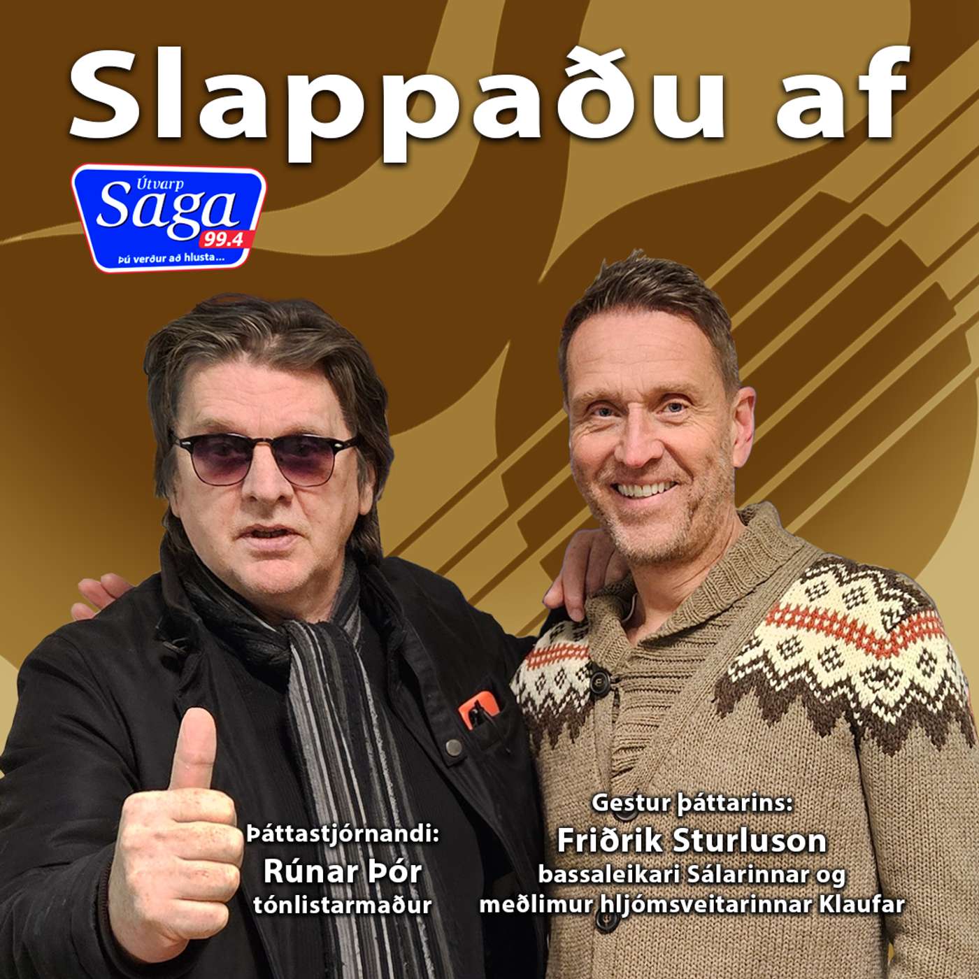 Friðrik Sturluson bassaleikari Sálarinnar sem er líka í hljómsveitinni Klaufar