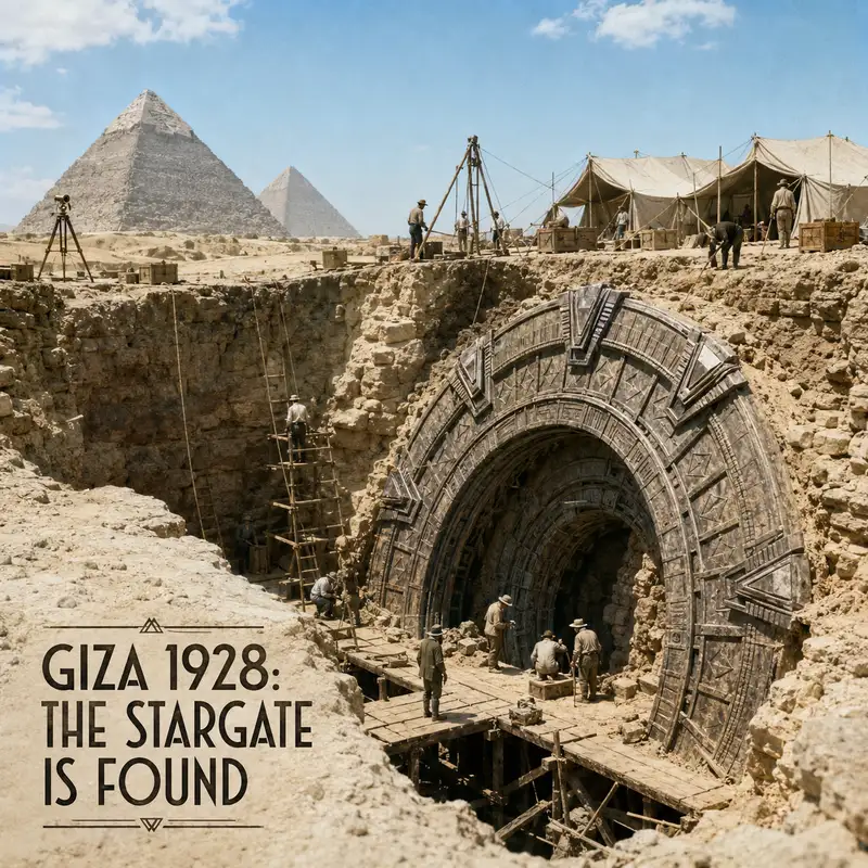 Giza 1928: The Stargate Is Found