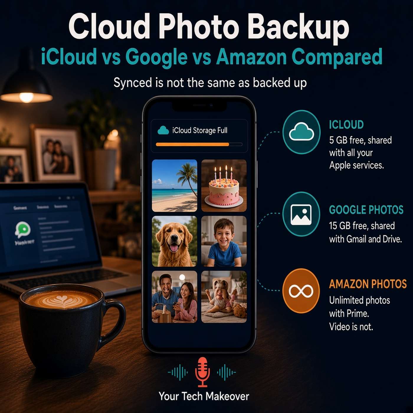 ☁️ Cloud Photo Backup: iCloud vs Google vs Amazon Compared ☁️ Cloud Photo Backup: iCloud vs Google vs Amazon Compared