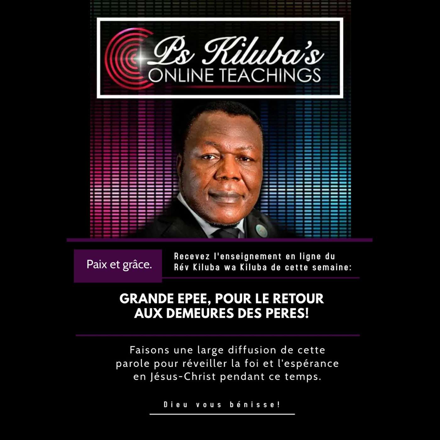 Enseignements en Ligne avec Révérend Kiluba Wa Kiluba