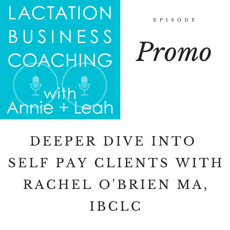 Promo | Deeper Dive into Self Pay Clients with Rachel O'Brien MA, IBCLC