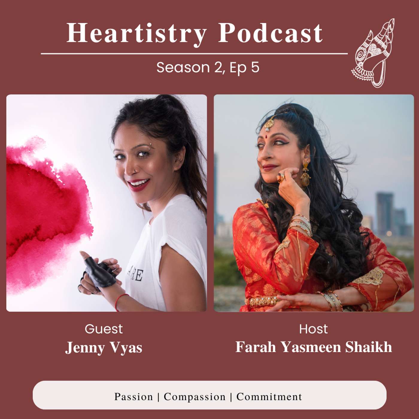 S2 Ep 5 - Jenny Vyas - Self made artist shares why and how she plunged into the world of art