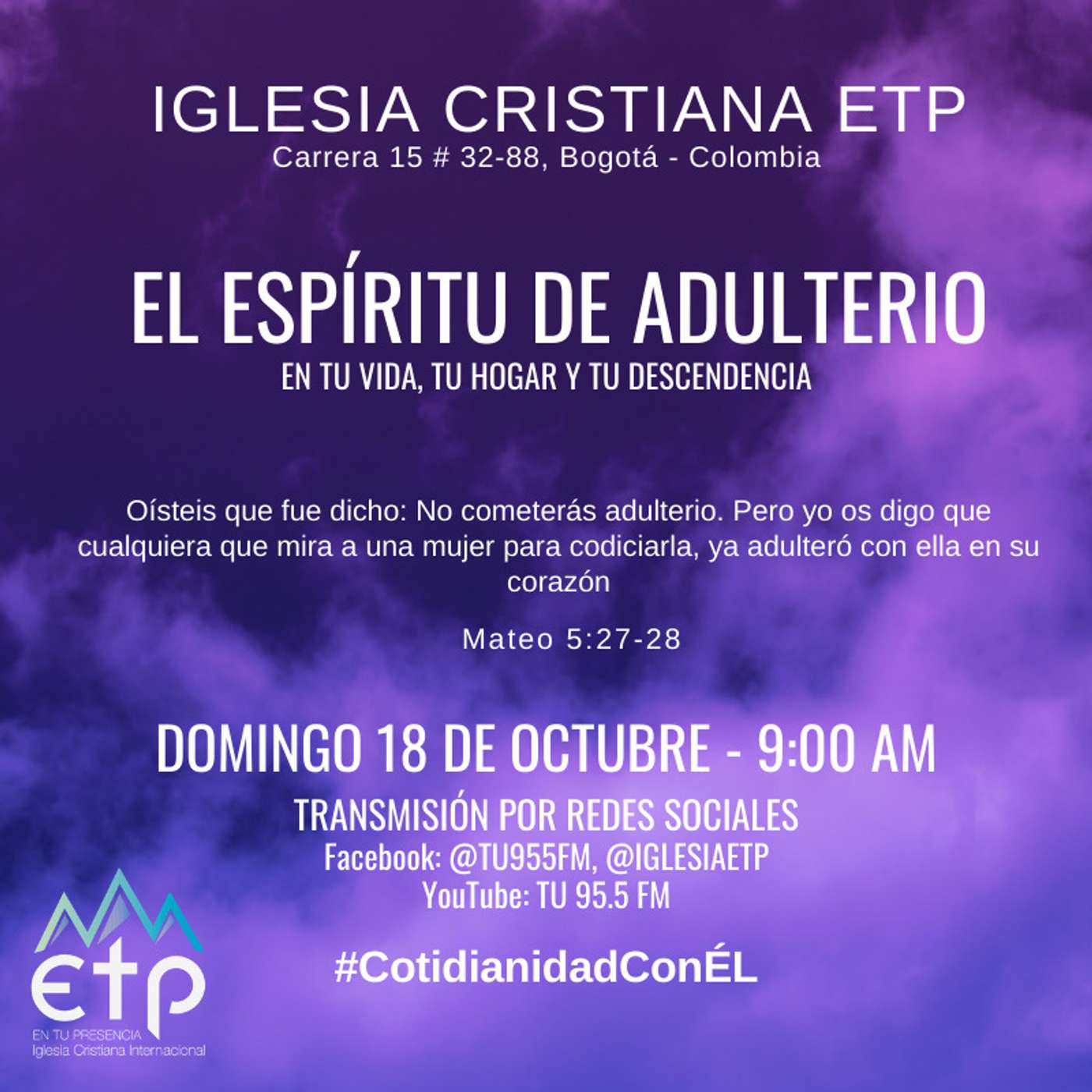 Charlas Iglesia ETP | Pastores Luis Salas y Jeannette Noguera, Iglesia ETP