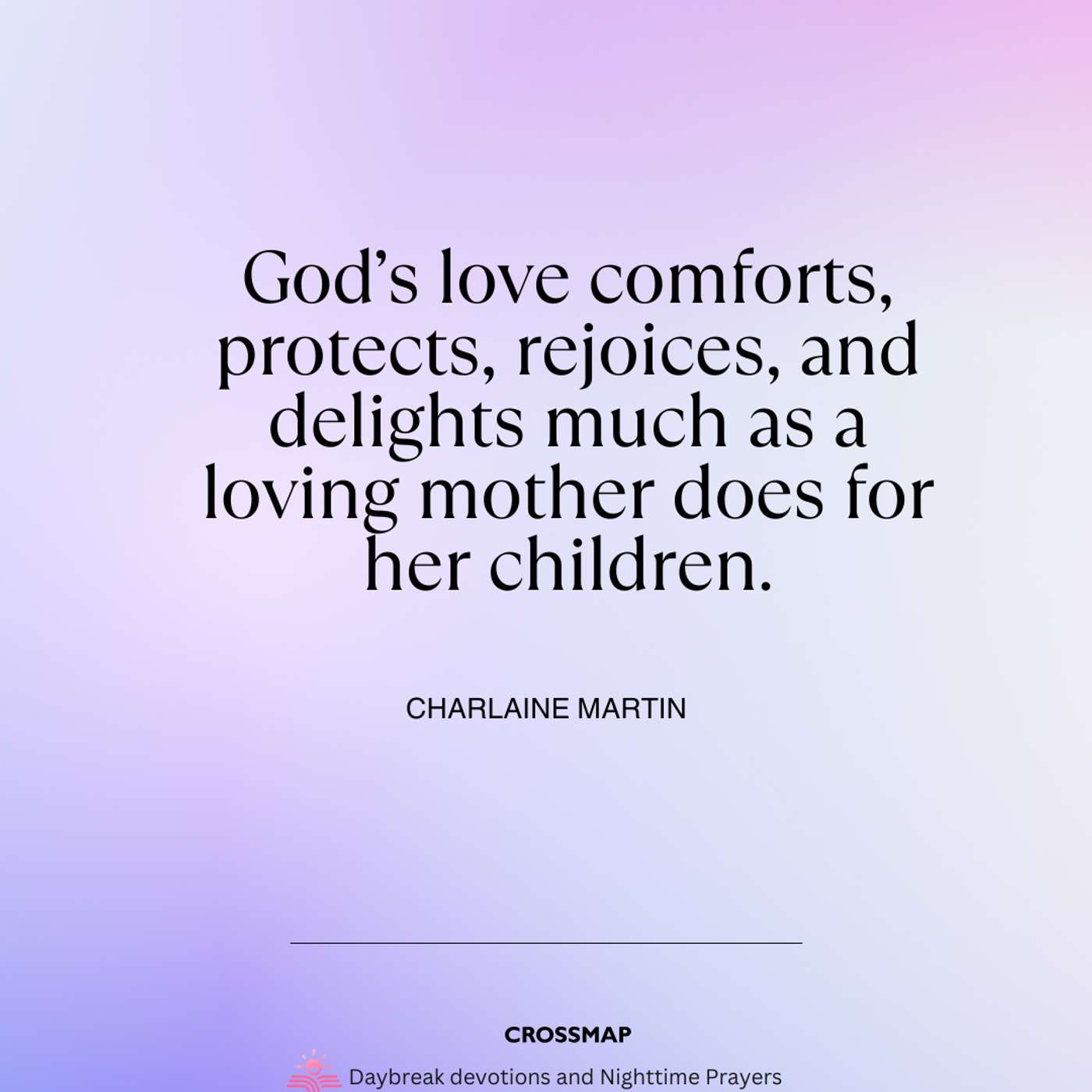 God Sings Over Us Like a Loving Parent