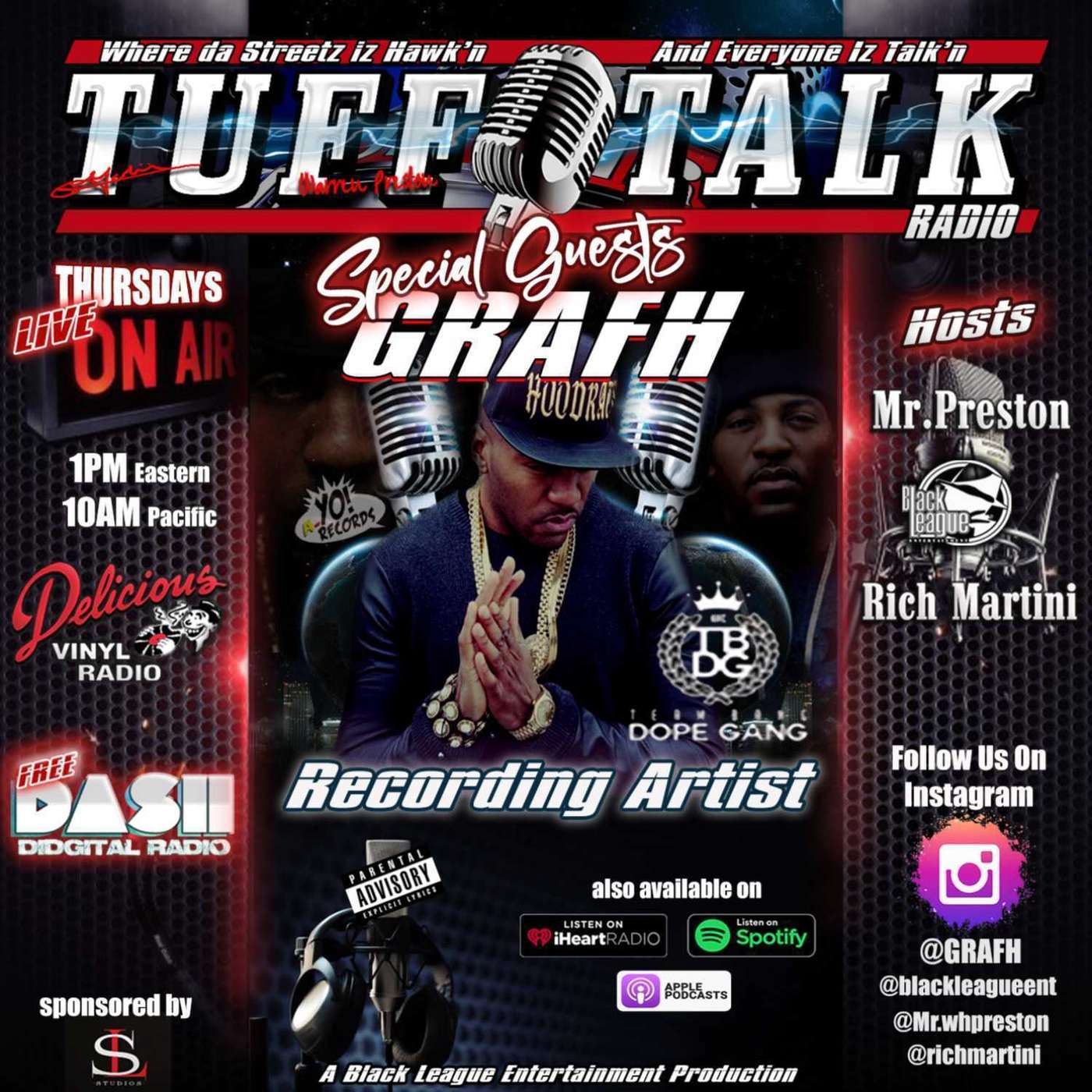 Tuff Talk Radio Special Guest GRAFH episode artwork
