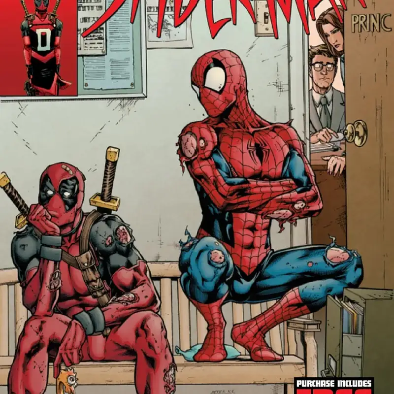 What if Deadpool was Frank-N-Furter in the Rocky Horror Picture Show (and was also in the Breakfast Club with Peter Parker aka Spider-Man)?