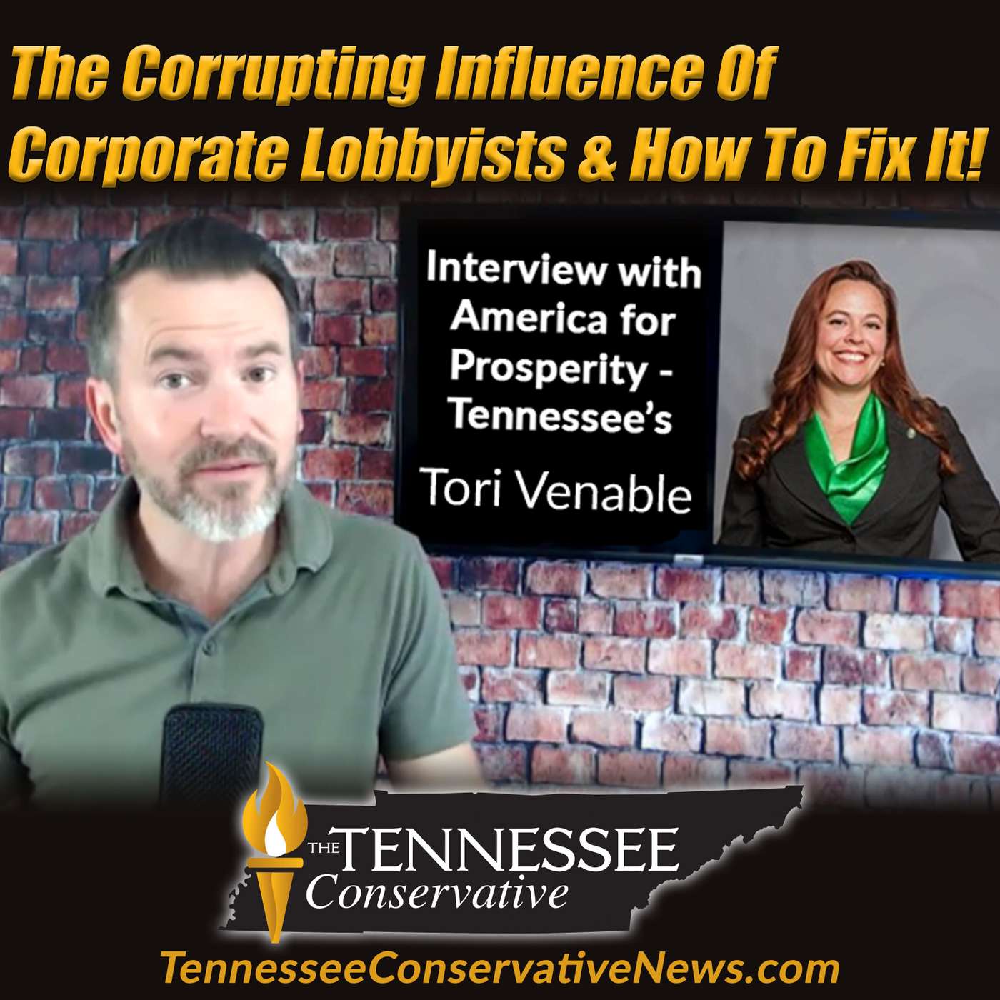 Tori Venable:The Corrupting Influence Of Corporate Lobbyists & How To Fix It!
