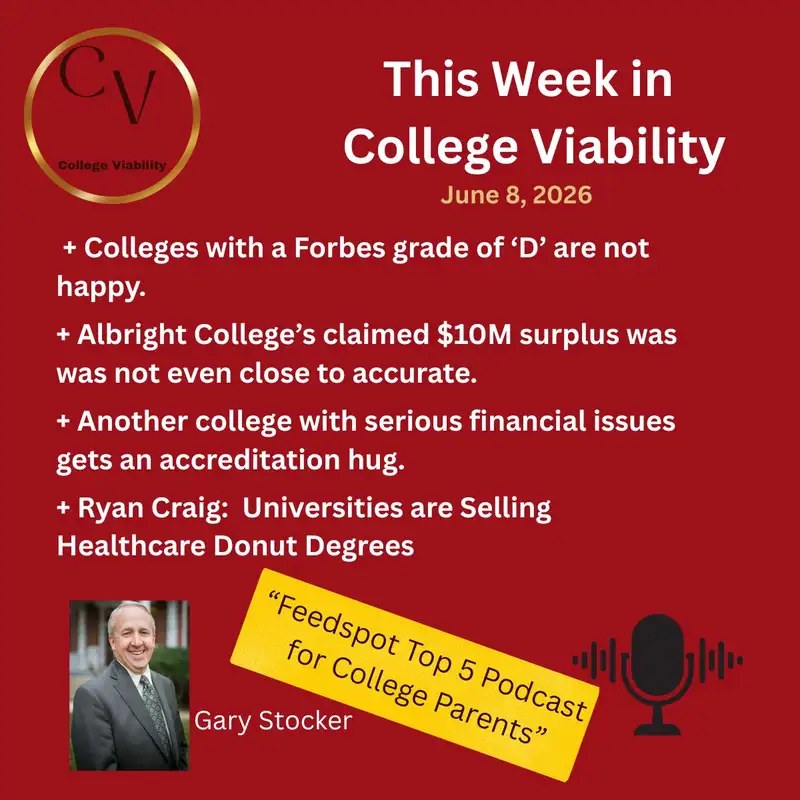 This Week In College Viability (TWICV) for June 8, 2026