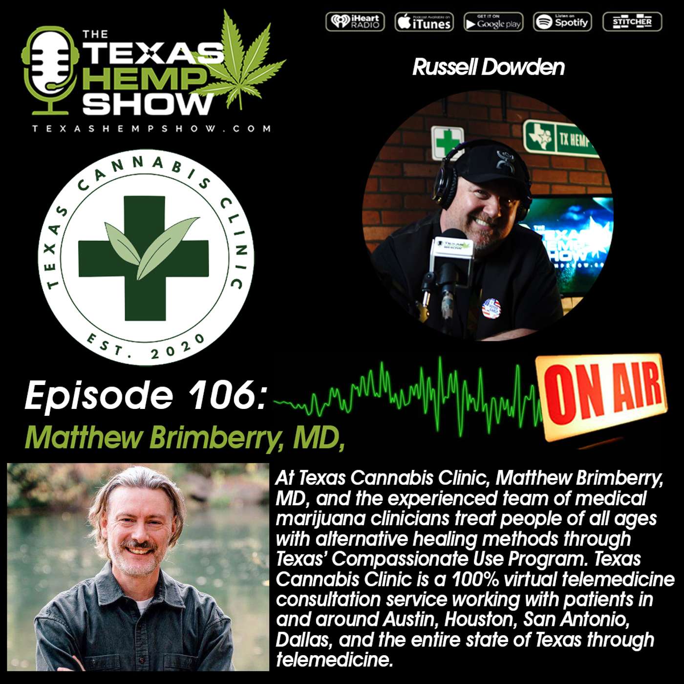 Episode # 106: Texas Cannabis Clinic Matthew Brimberry, MD episode artwork