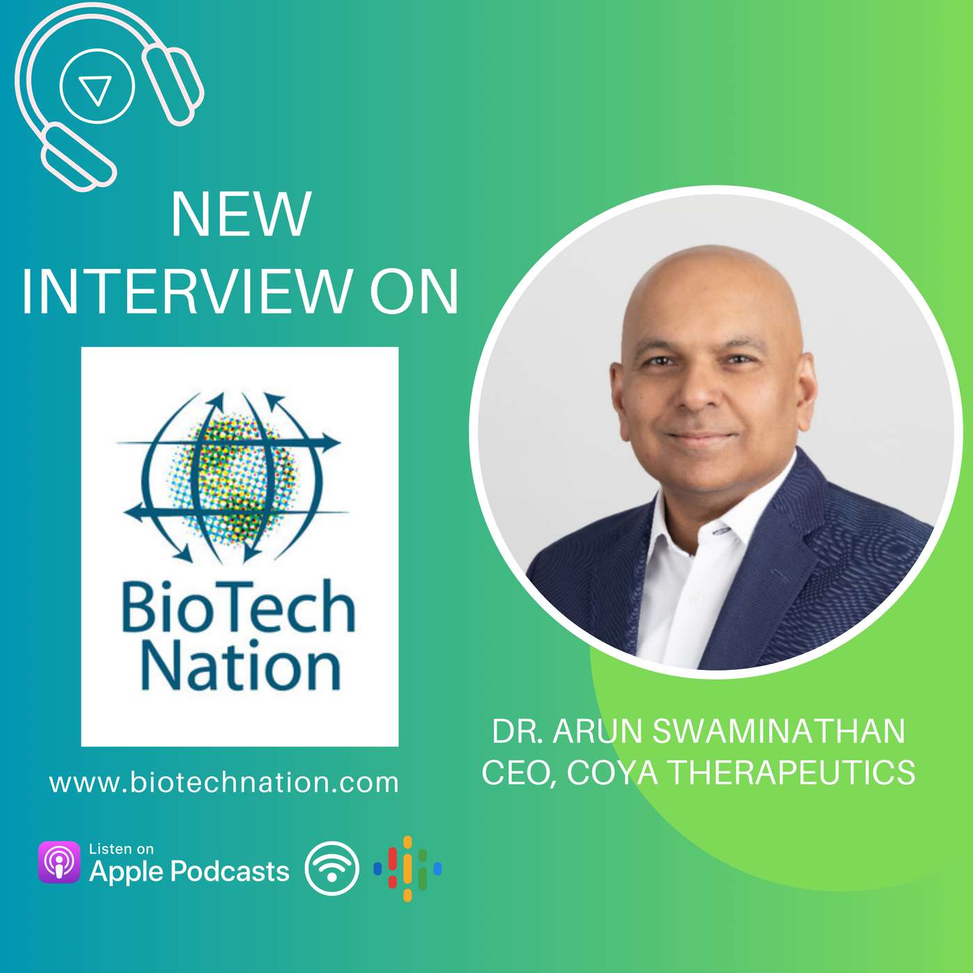A New Approach to Treating ALS...Dr. Arun Swaminathan, CEO, Coya Therapeutics