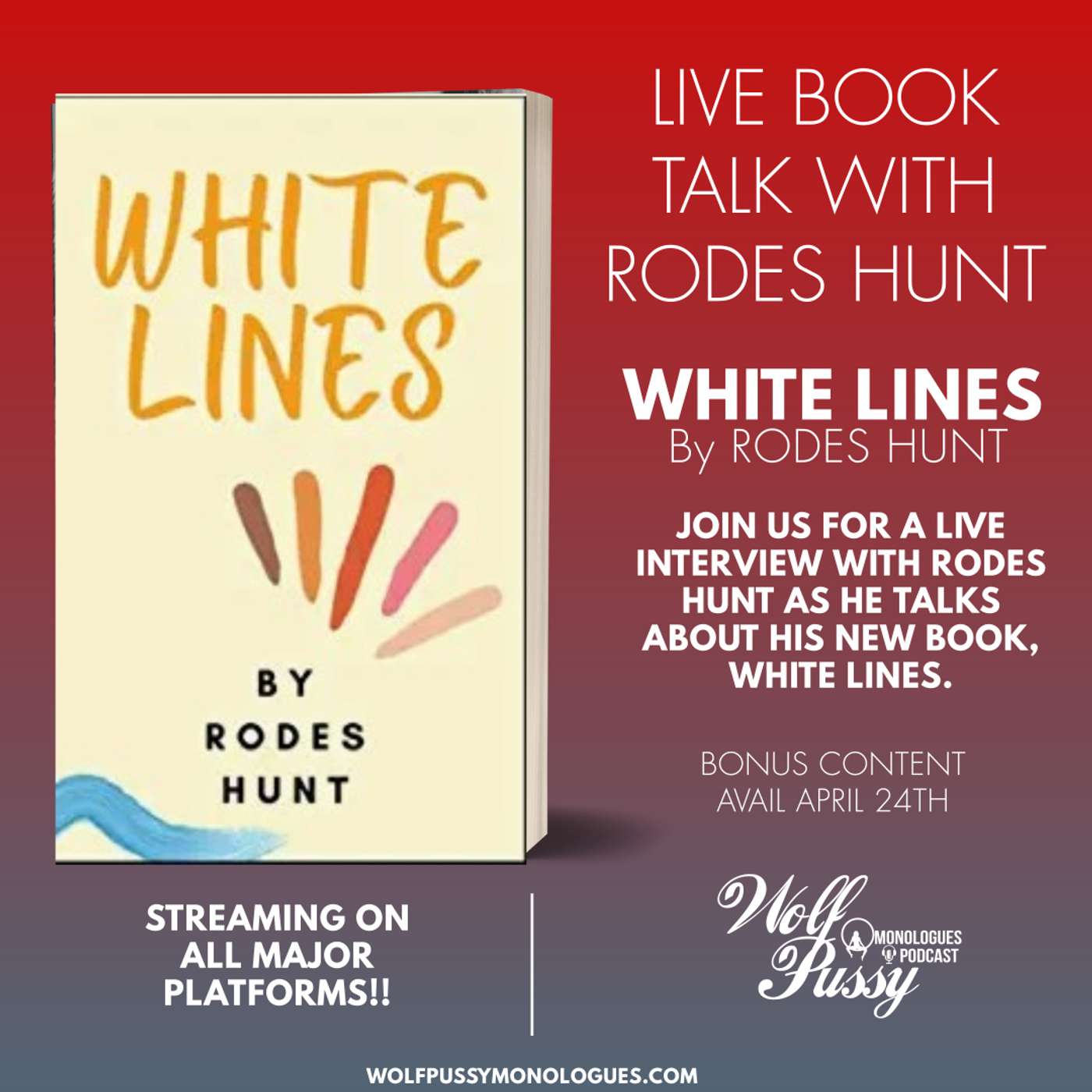 BOOK TALK WITH RODES HUNT ABOUT WHITE LINES episode artwork