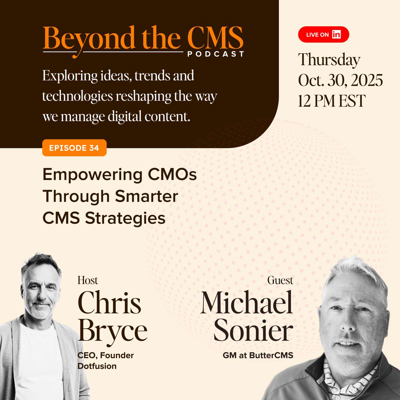 Beyond The CMS - 34 - Michael Sonier (ButterCMS) - Smarter CMS for CMOs