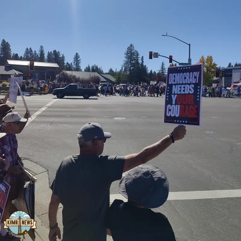 Nevada County Shows Up For "No Kings 4: Vote Early"
