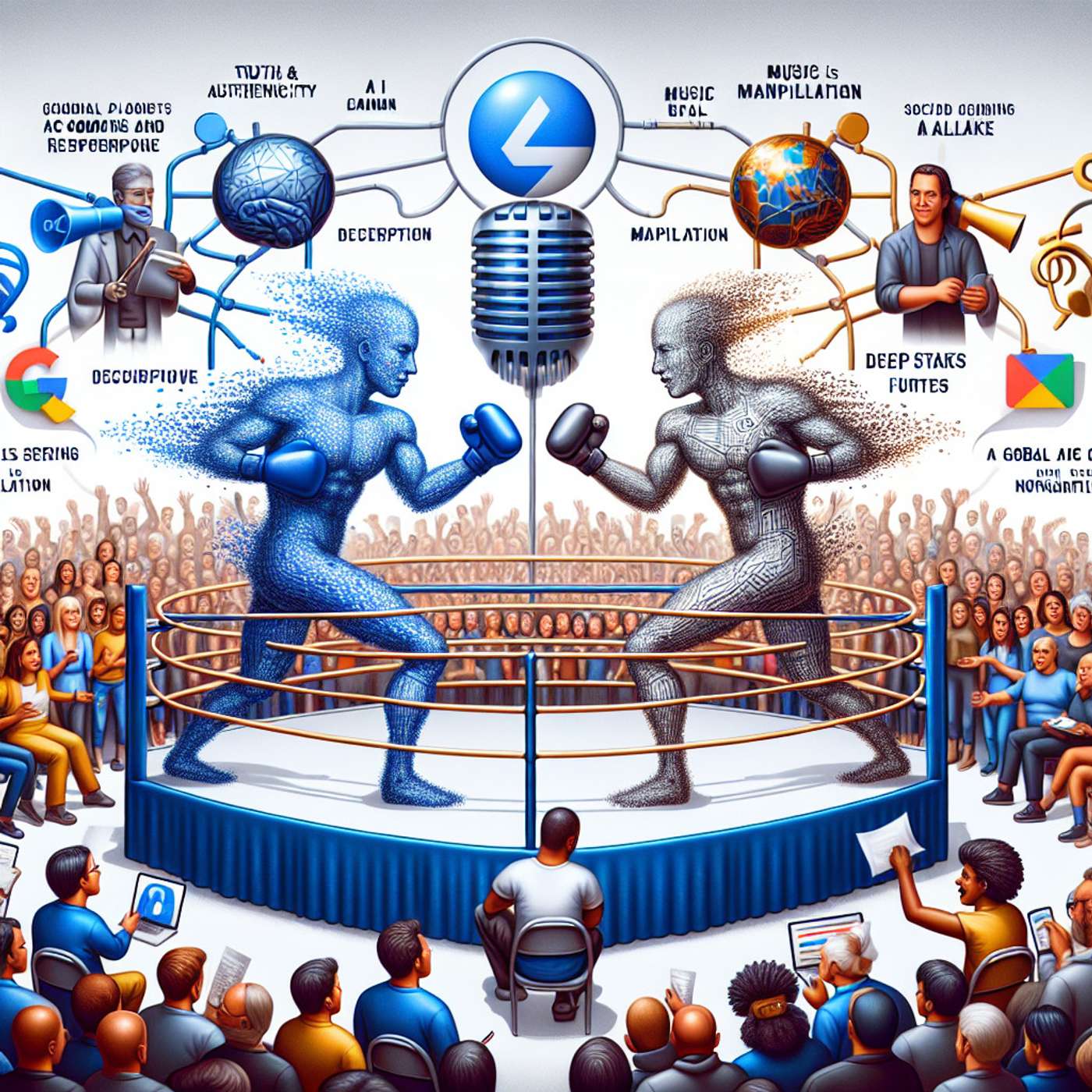 AI Manipulation Battle: TrueMedia vs Deepfakes, Discord's Record Breaker, AI Resurrects George Carlin, Music Stars vs Deepfake, Google's AI Initiative for Nonprofits, and Global AI Regulation Moves episode artwork