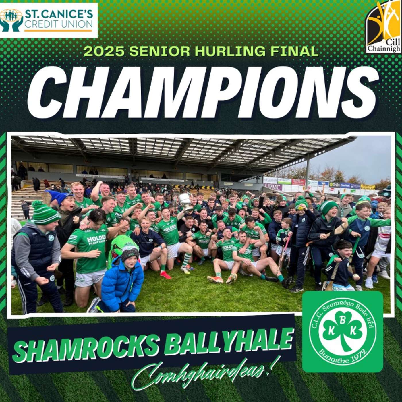 Hear from Ballyhale's history makers, the analysis of Taggy and Ronnie and Naomh Bríd drive on through the rain episode artwork