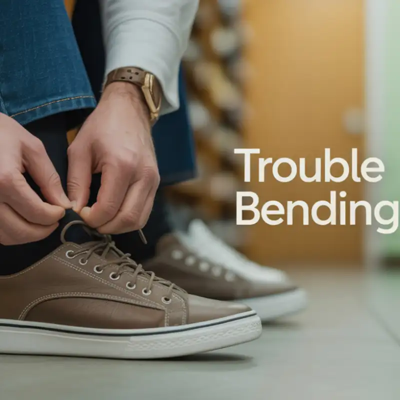 Trouble putting on your shoes due to your back?