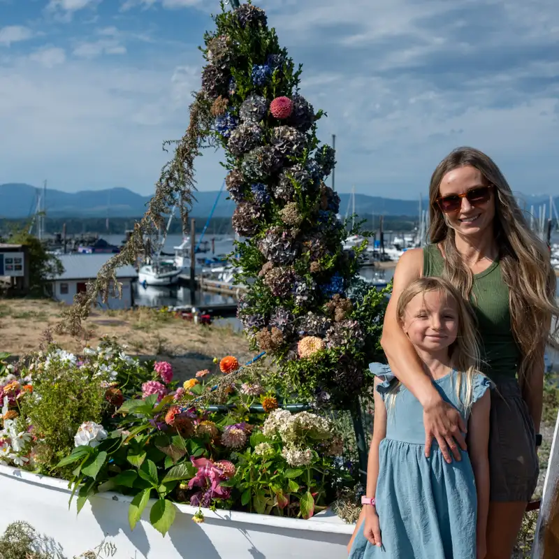 Retired sailboat finds new life as floral display at Comox Marina park