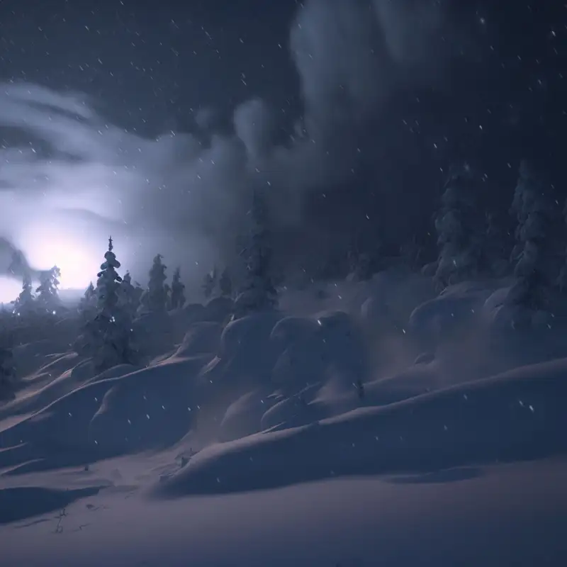 Snowstorm Sounds for Sleeping | 8 Hours