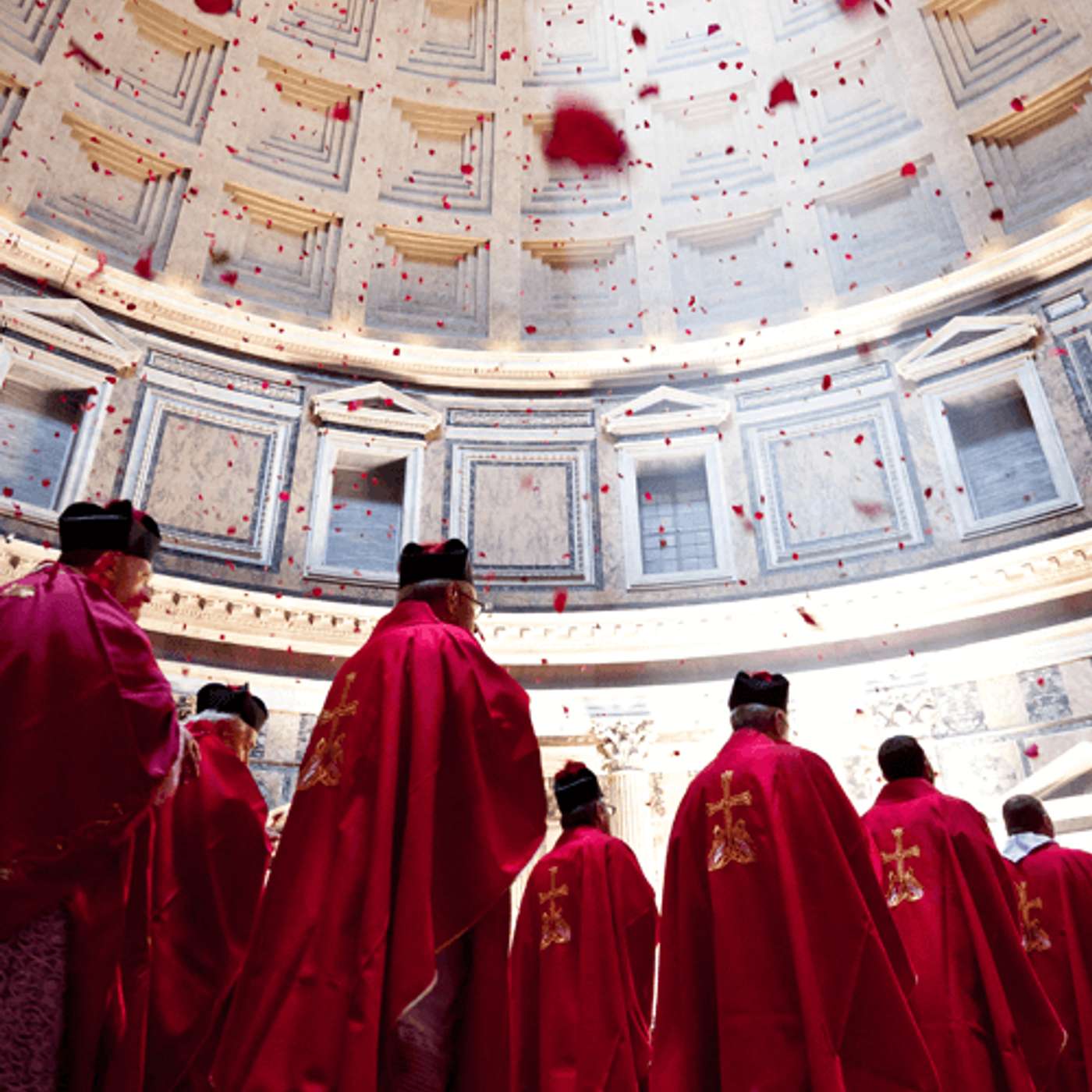 Patheon, Italian Museum Admissions and Pentecost Mass episode artwork