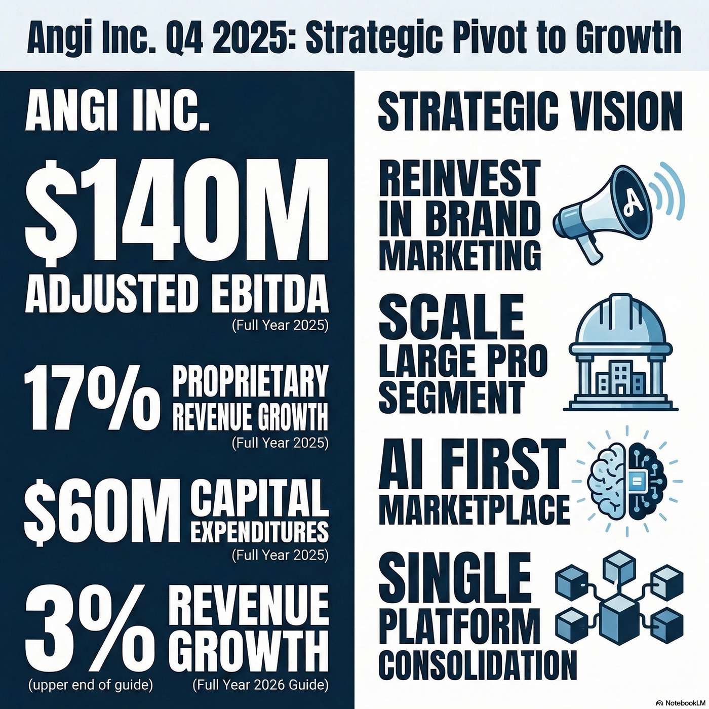 Angi Inc. (ANGI) Announced Q4 2025 Earnings on February 11, 2026, Reporting "$140 million" of adjusted EBITDA for the year. Angi Inc. (ANGI) Announced Q4 2025 Earnings on February 11, 2026, Reporting "$140 million" of adjusted EBITDA for the year.
