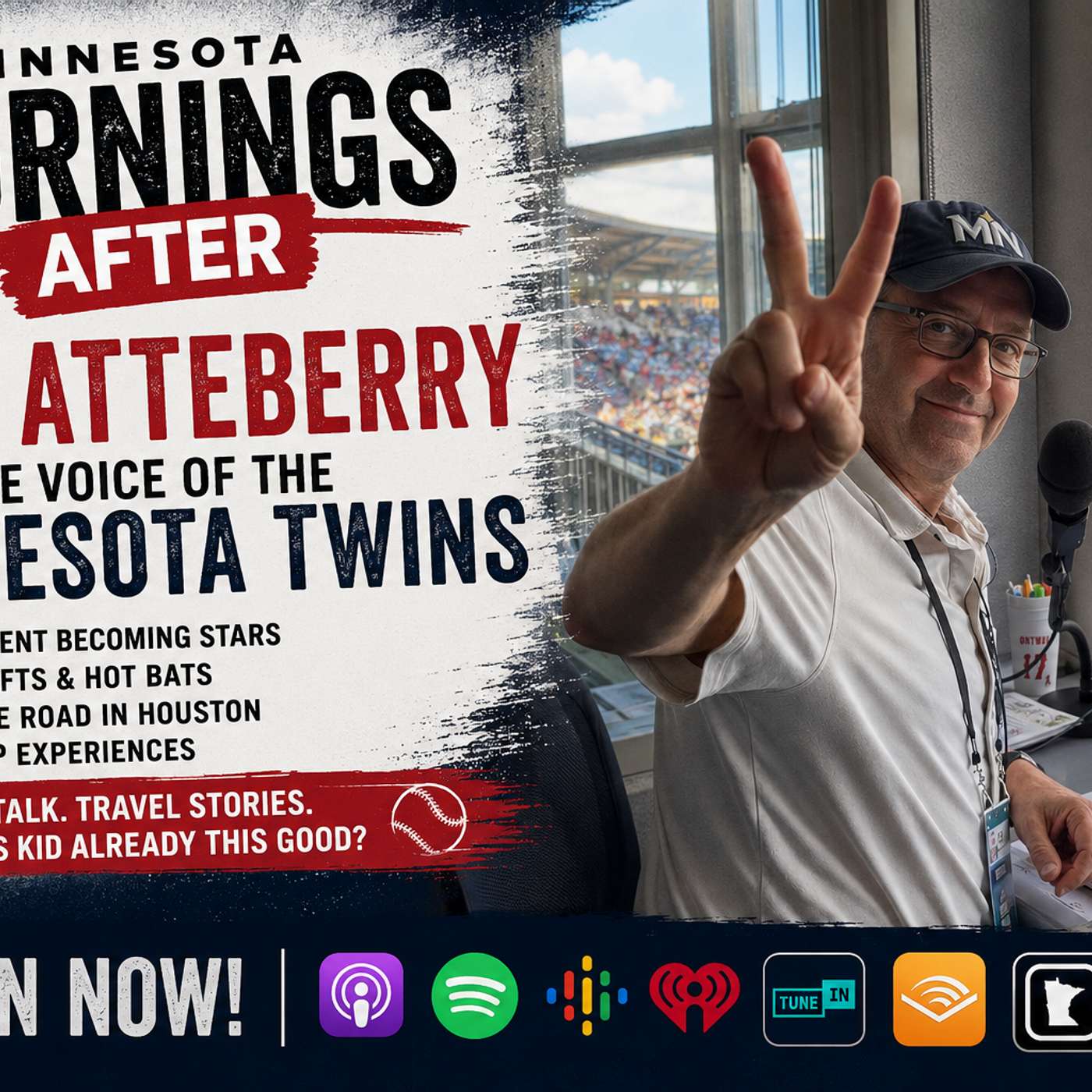 MINNESOTA MORNINGS AFTER: VOICE OF THE TWINS, KRIS ATTEBERRY episode artwork