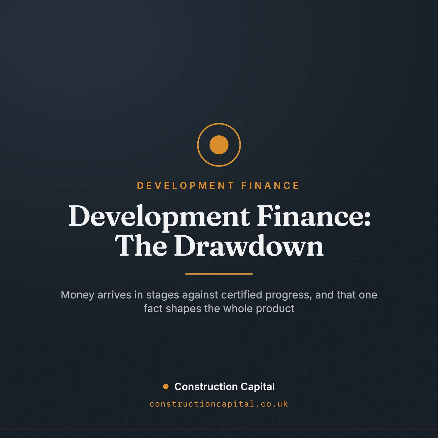 Development Finance: The Drawdown, Stage by Stage episode artwork