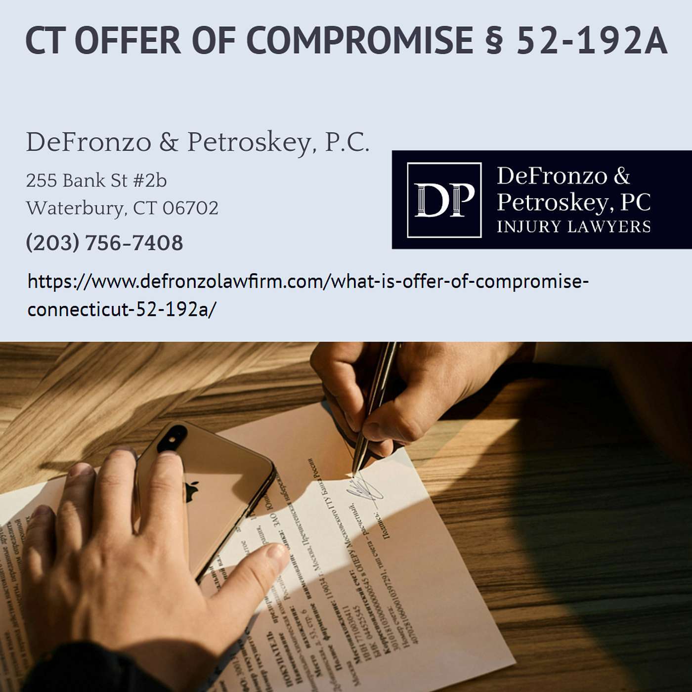 What Is an Offer of Compromise Under Connecticut § 52-192a, and How Can It Increase My Recovery? - Dan Petroskey episode artwork