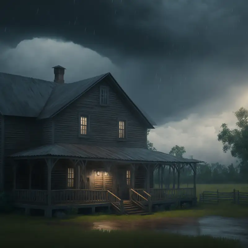 Rain on Tin Roof with Distant Thunder