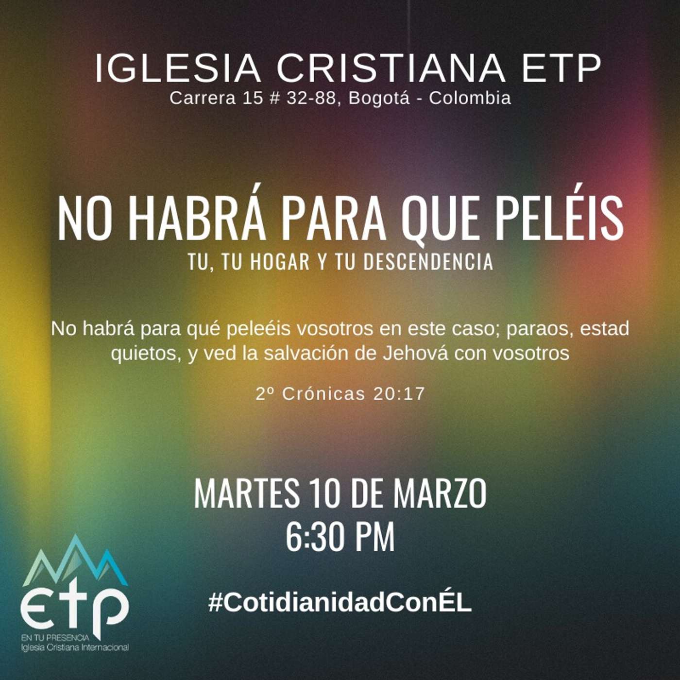 Charlas Iglesia ETP | Pastores Luis Salas y Jeannette Noguera, Iglesia ETP