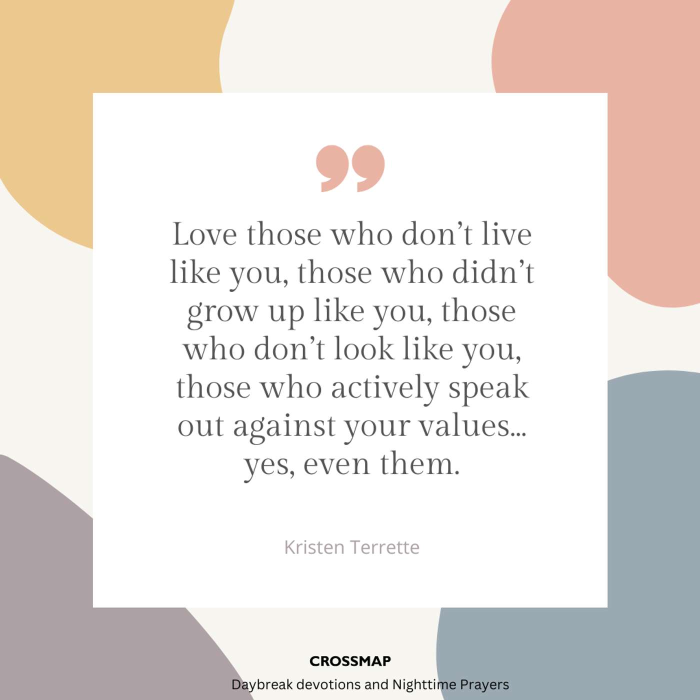 Love the Sinner, the Sick, the Broken ...