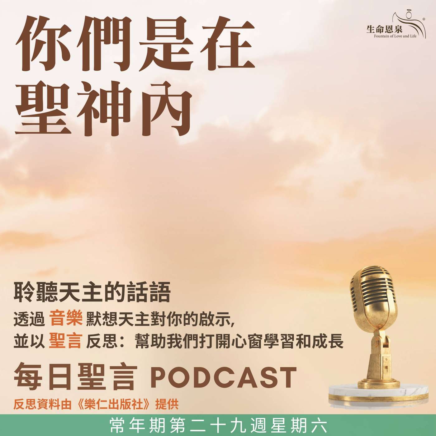 二零二五年十月二十五日 - 你們是在聖神內 -	常年期第二十九周星期六 episode artwork