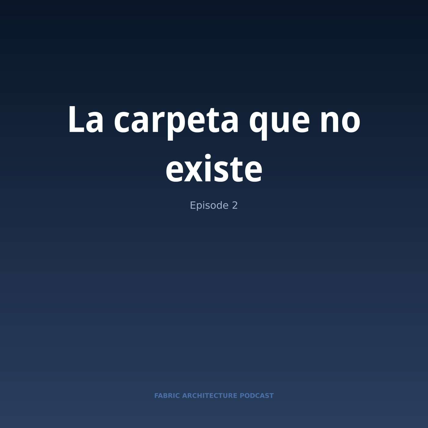 Portada de Microsoft Fabric Architecture Podcast (Español)