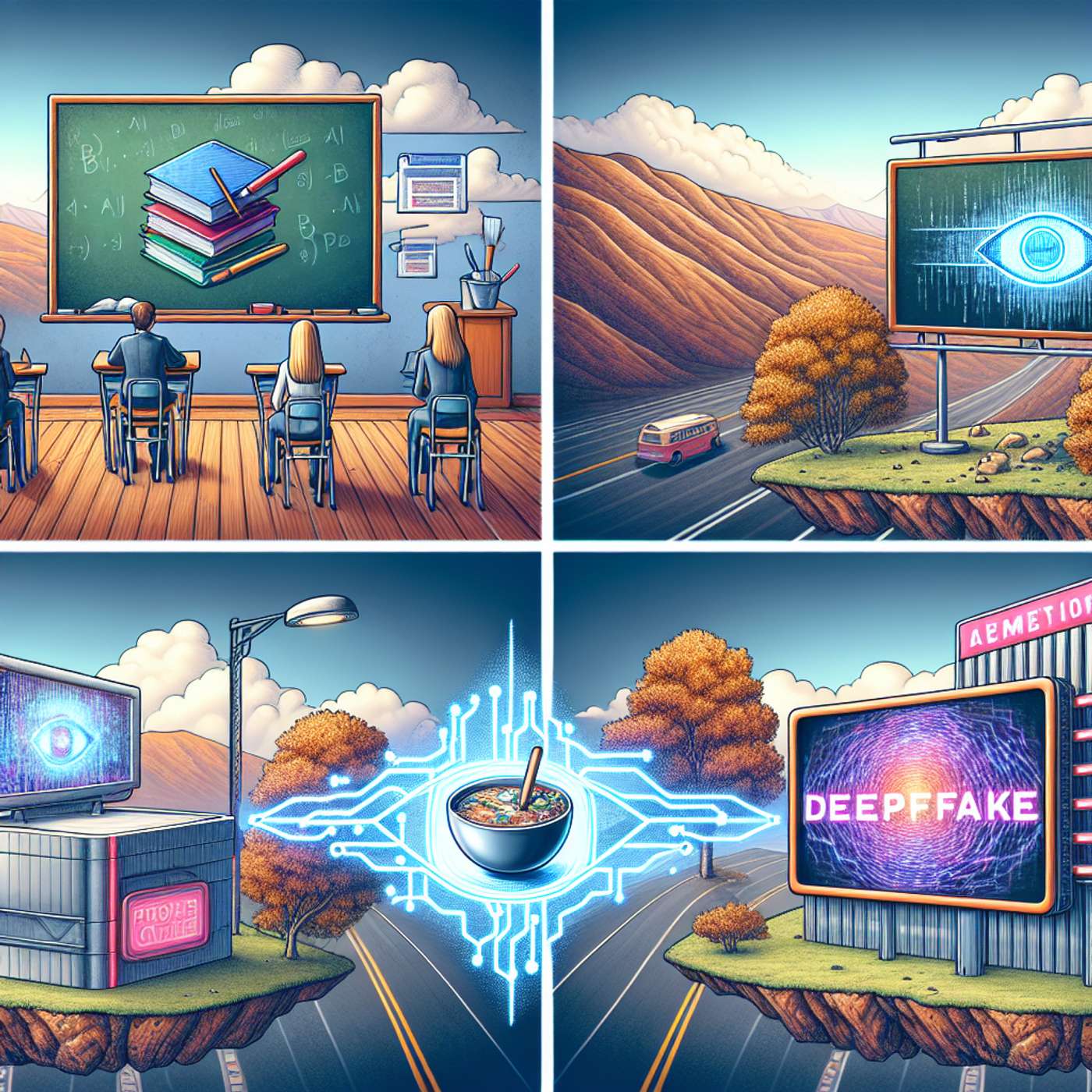 "From Classroom Glitches to Spotting Deepfakes: Traversing AI Landscapes in Education, B2B Marketing, and Entertainment" episode artwork
