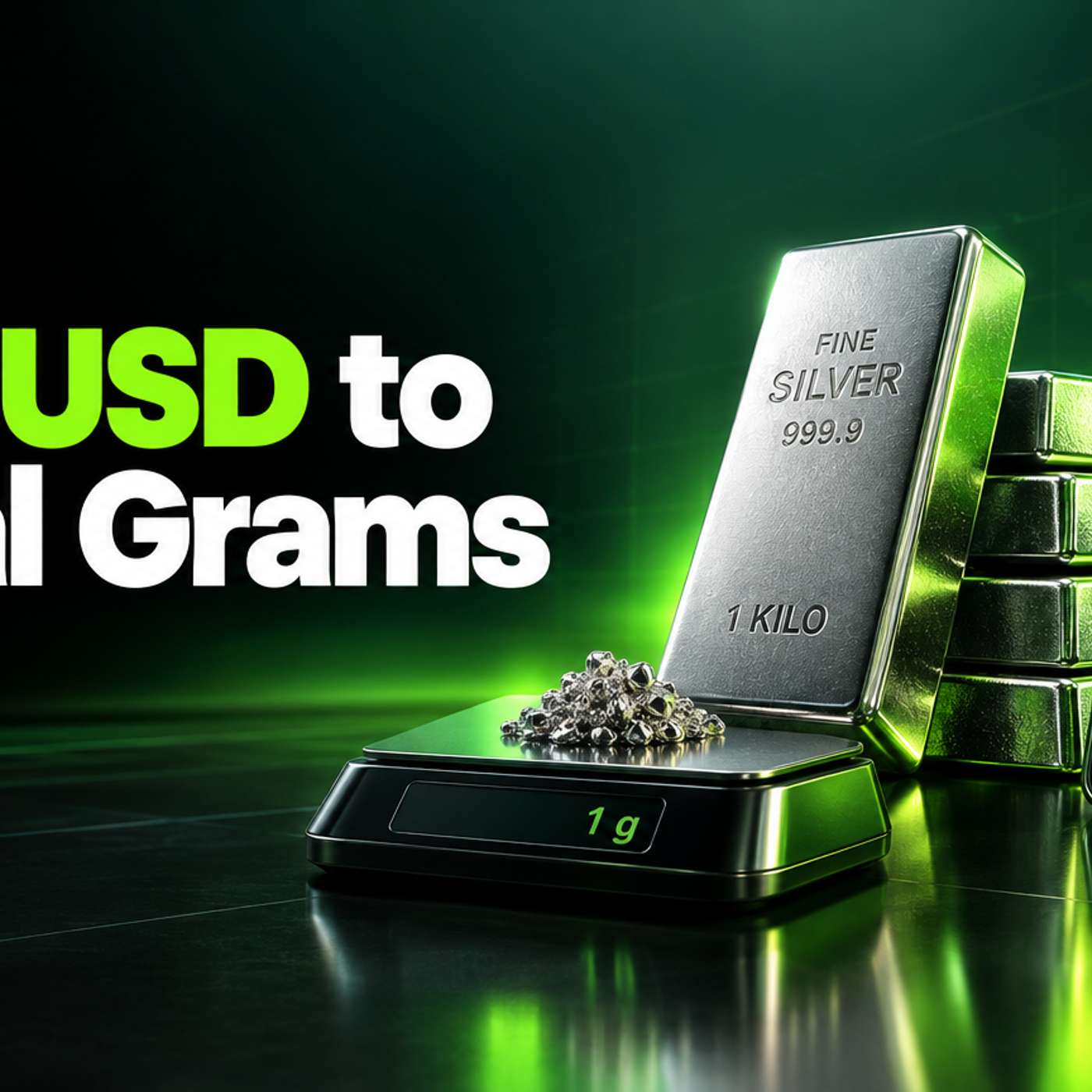 Silver Per Kilo and Per Gram From XAGUSD in Your Local Currency