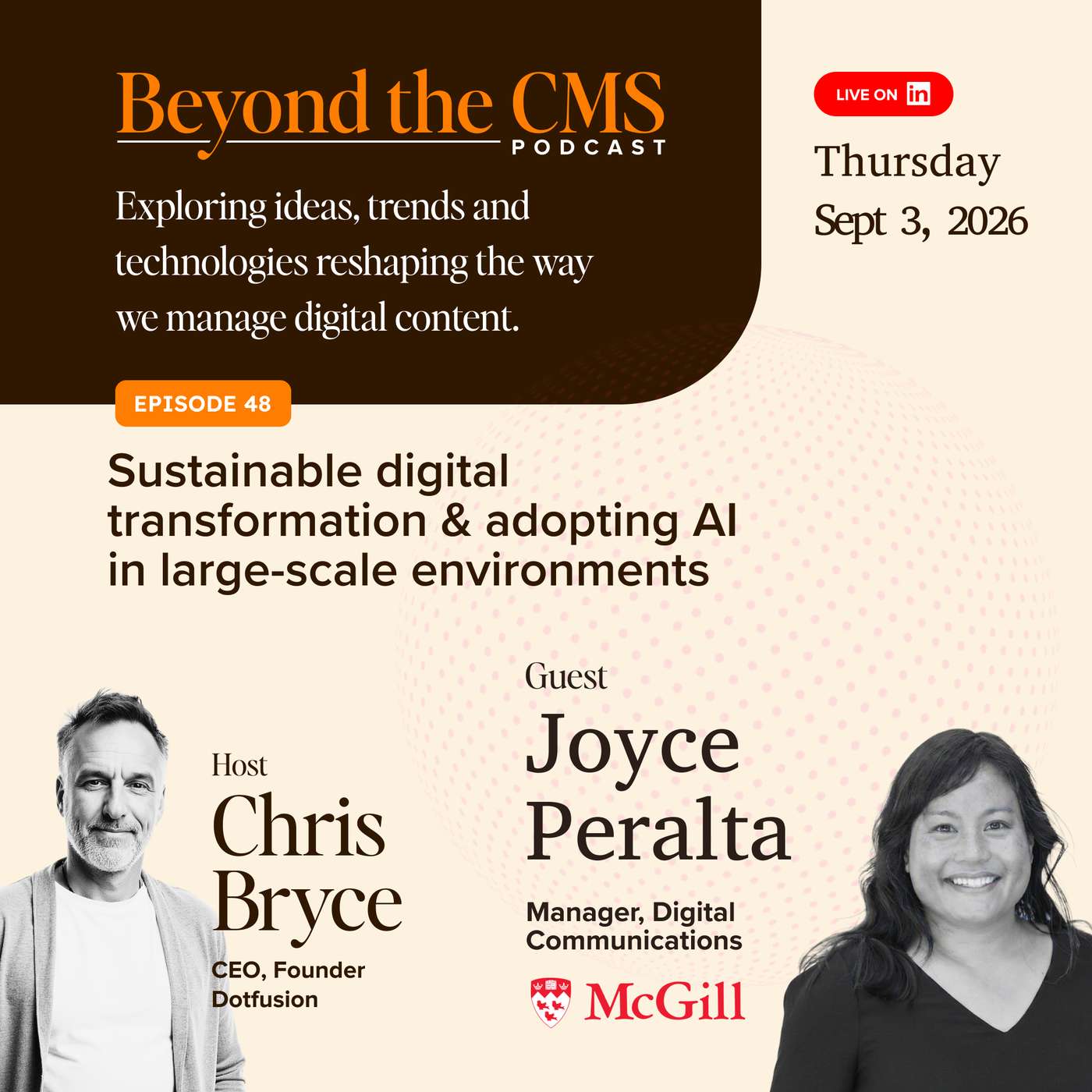 Sustainable Digital Transformation at Scale: Joyce Peralta on McGill's Content Model
