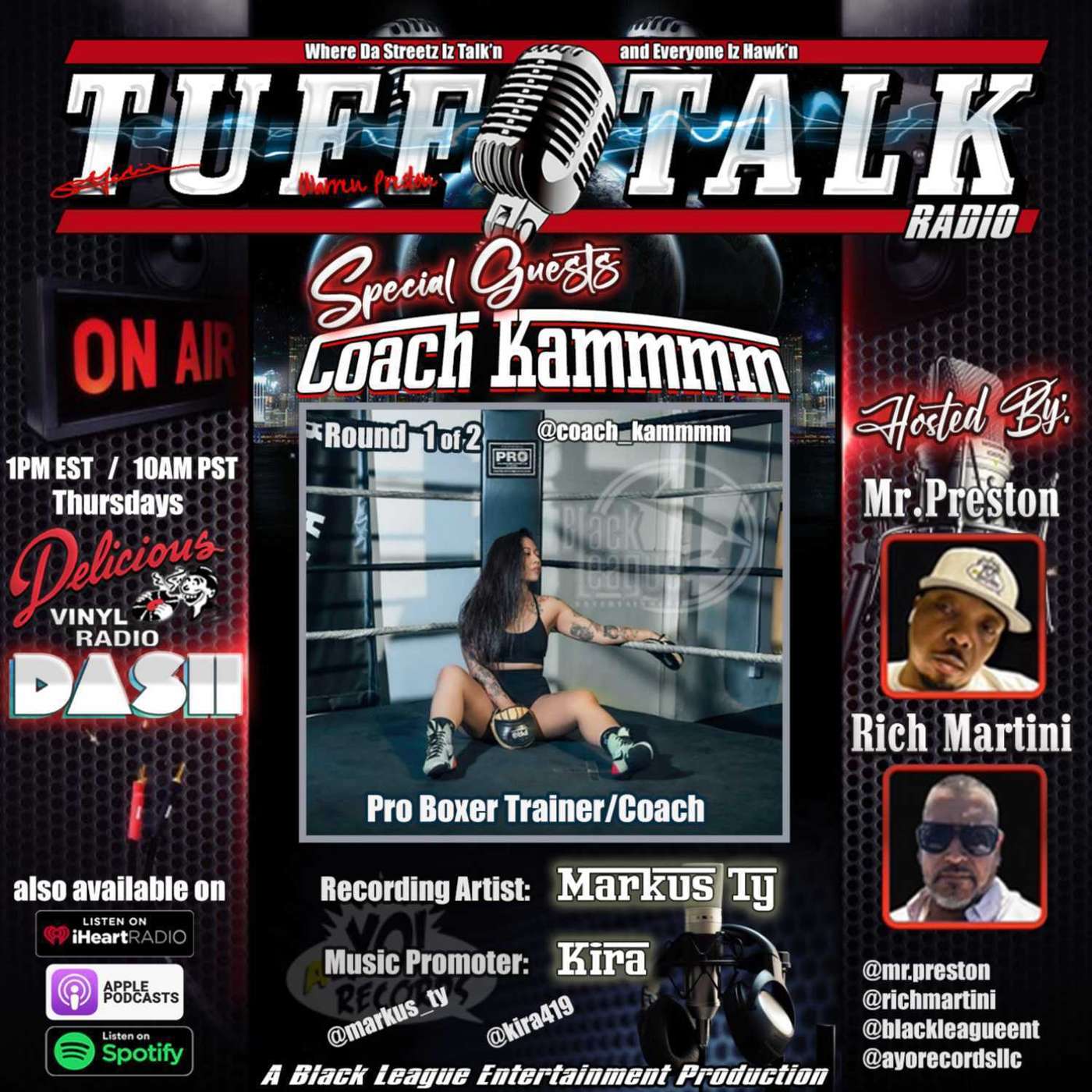 Tuff Talk Radio Special Guest Markus Ty / Coach Kammmm / Kira Pt 1 episode artwork