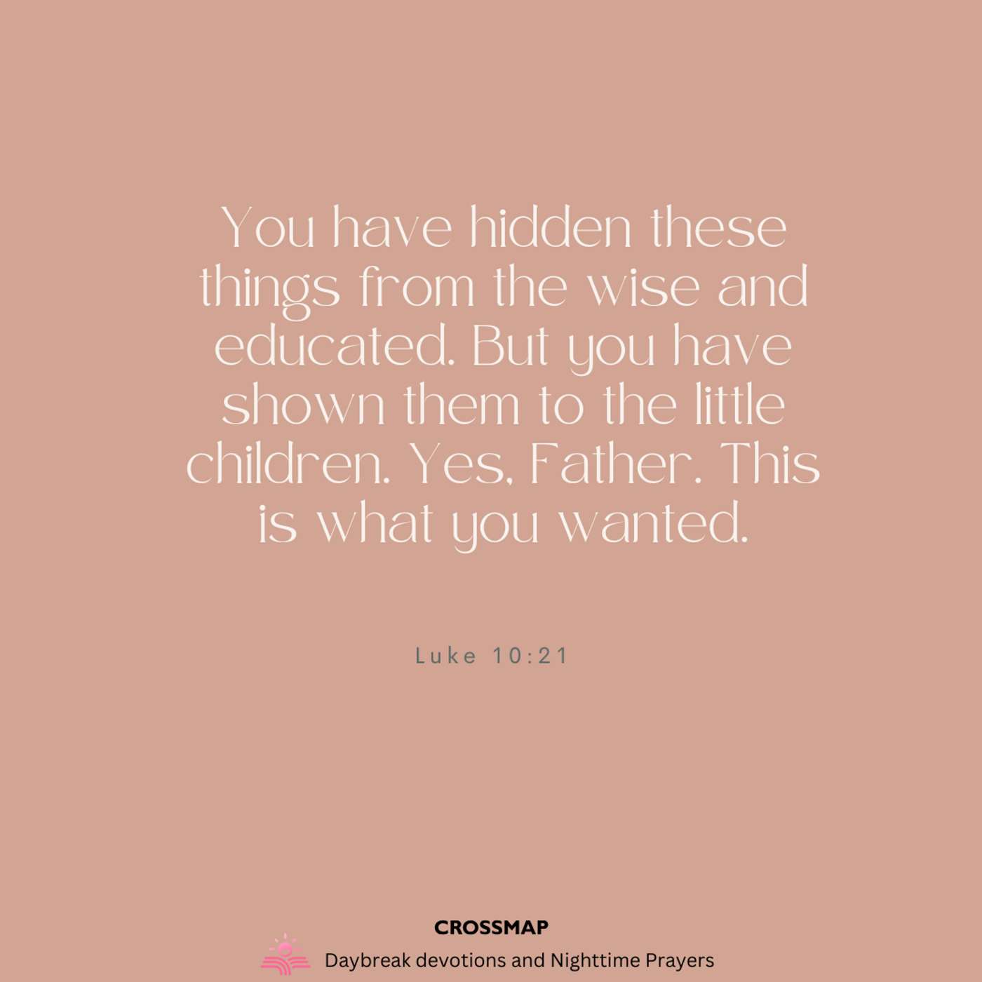 You Have Shown Them to the Little Children ... - A Nighttime Prayer