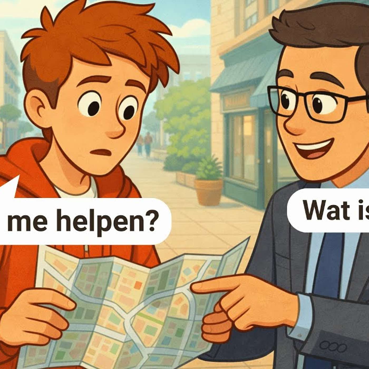 Walking In The Big City | Dutch Conversations for Beginners A1-A2