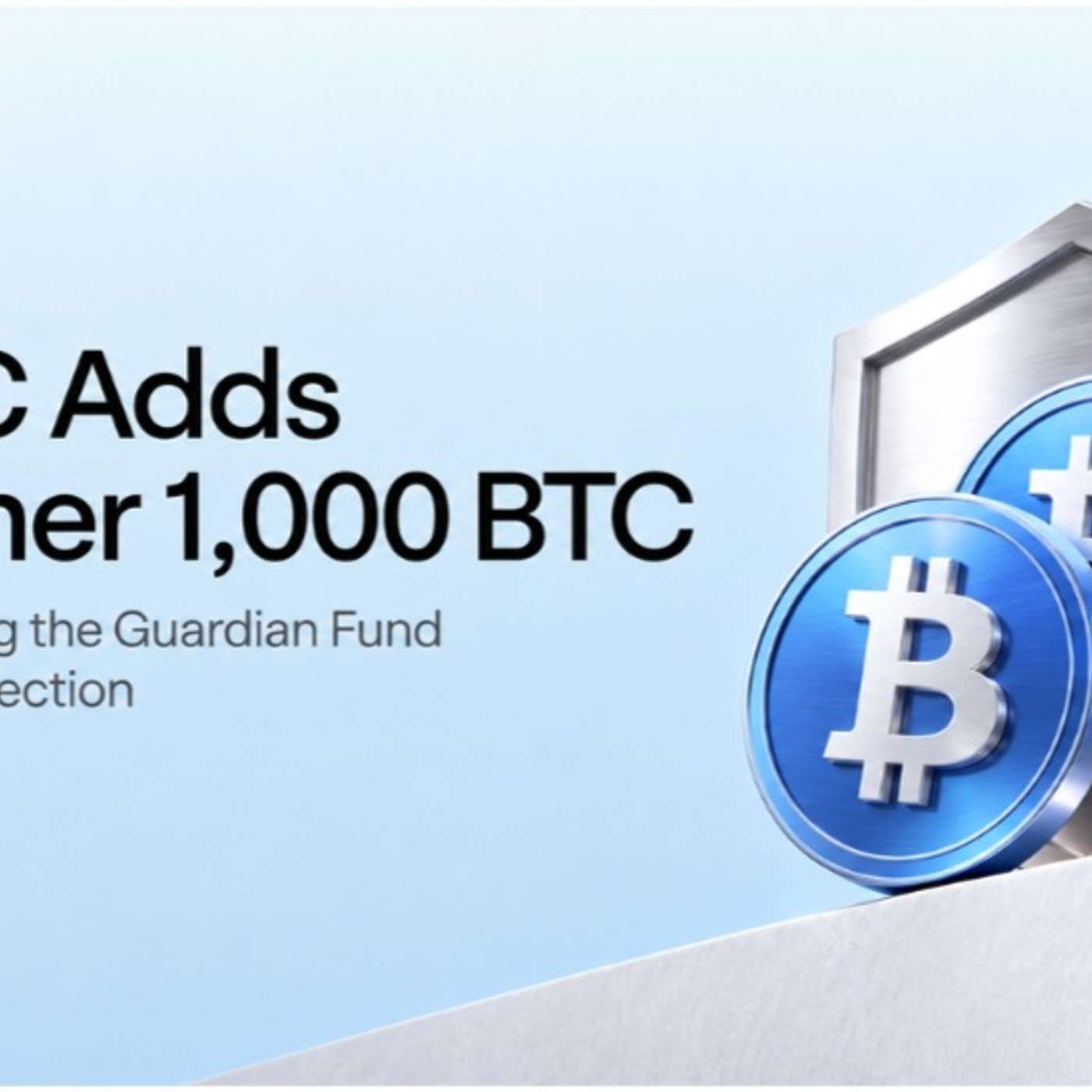MEXC Adds Another 1,000 BTC to Guardian Fund, Strengthening User Protection