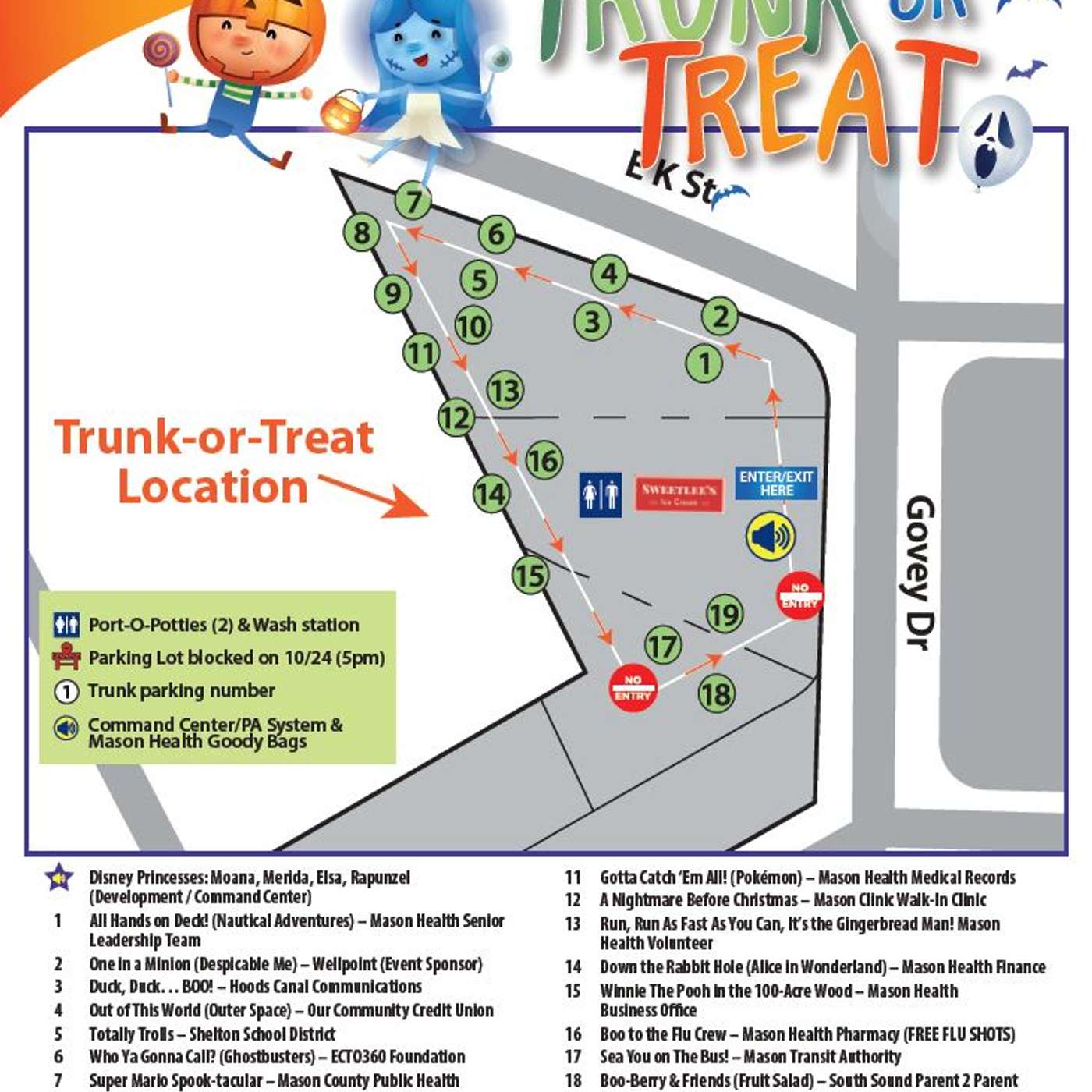 Shelton’s Spooky Celebration: Mason Health’s 6th Annual Trunk or Treat Brings the Community Together