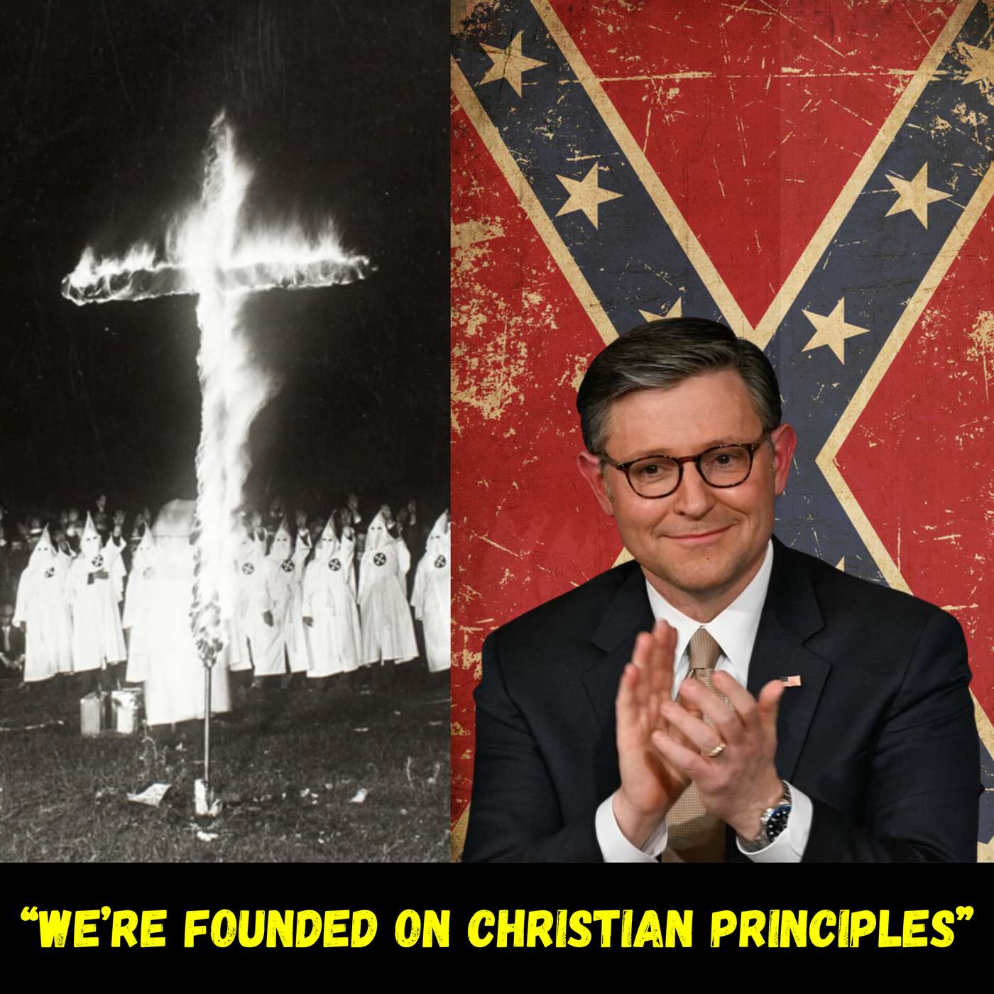 Mike Johnson Claims Slavery, Lynching, Segregation Are 'Christian Principles’ WTF! episode artwork
