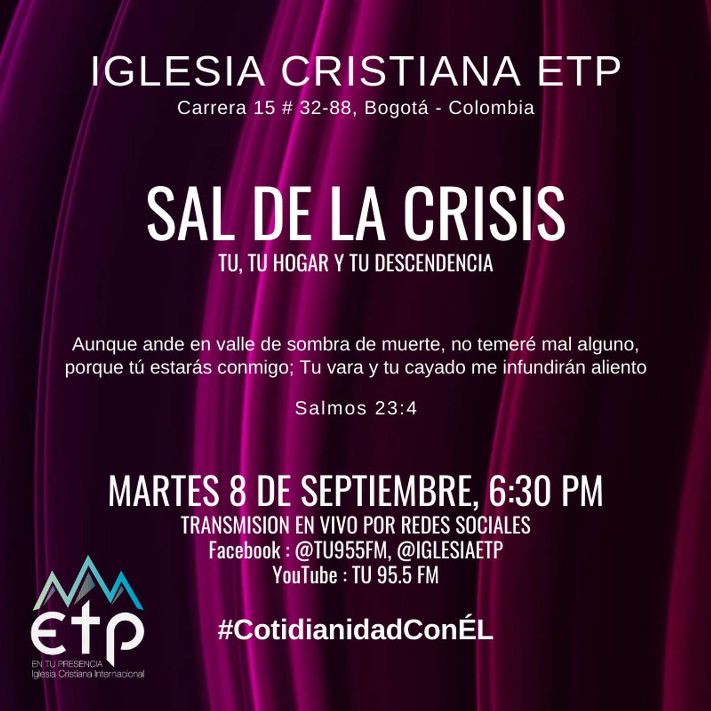 Charlas Iglesia ETP | Pastores Luis Salas y Jeannette Noguera, Iglesia ETP