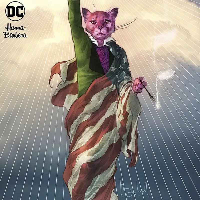 What if Snagglepuss (the Hanna Barbera cartoon lion) was gay (& also an iconic American playwright)? From DC Comics Exit Stage Left: The Snagglepuss Chronicles